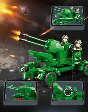 Load image into Gallery viewer, 224PCS Military Type 90 Antiaircraft Gun Building Block Brick Figure Model Educational Toy Fully
