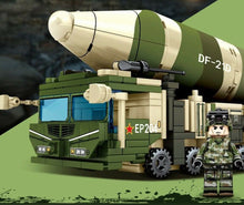 Load image into Gallery viewer, 389PCS Military DF21D Ballistic Missile Truck Building Blocks Bricks Model Educational Toy Fully
