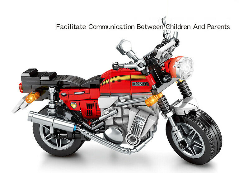 282PCS Motorcycle Bike CB750 Technic MOC Building Block Brick Model Educational Toy Fully Compatible With Lego