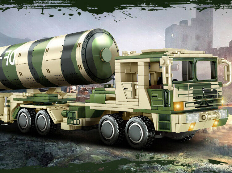 1354PCS Military DF 31A Intercontinental Ballistic Missile Building Block Brick Fully Compatible With Lego
