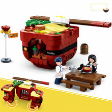 Load image into Gallery viewer, 345PCS City Street Ramen Noodle Store Shop Building Blocks Brick Model Figure Fully Compatible With Lego
