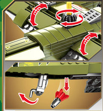 Load image into Gallery viewer, 559PCS MOC Junker JU-88 Bomber Fighter Building Blocks Figures Bricks Educational Toy Model Fully
