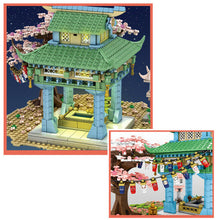 Load image into Gallery viewer, 1106PCS MOC Japan Sakura Pavilion Park Building Blocks Bricks Figures Educational Toy Model Fully Compatible With Lego
