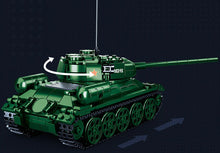 Load image into Gallery viewer, 497PCS Military T34 85 215 Tank Building Block Brick Figures Model Educational Toy Fully
