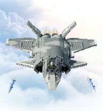 Load image into Gallery viewer, 1991PCS Military J-20 Stealth Fighter Building Blocks Bricks Figures Educational Toy Model Fully Compatible With Lego
