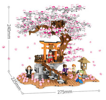 Load image into Gallery viewer, 1167PCS City Street Japan Sakura Cherry Tree Building Blocks Model Educational Toy Figures Fully Compatible With Lego
