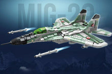 Load image into Gallery viewer, 1387PCS Military MIG 29 Mikoyan Gurevich Air Fighter Building Block Brick Model Fully Compatible With Lego
