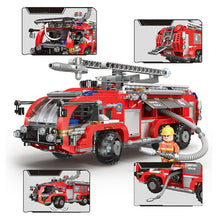 Load image into Gallery viewer, 767PCS MOC Airport Fire Truck Engine Building Blocks Bricks Model Figure Educational Toy Fully
