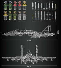 Load image into Gallery viewer, 1999PCS J15 Flying Shark Carrier Aircraft Fighter Building Block Brick Model Fully Compatible With Lego
