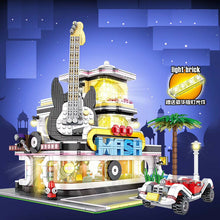 Load image into Gallery viewer, 2168PCS City Street Guitar Shop Building Blocks Bricks Educational Toy Model Set Light Fully Compatible With Lego
