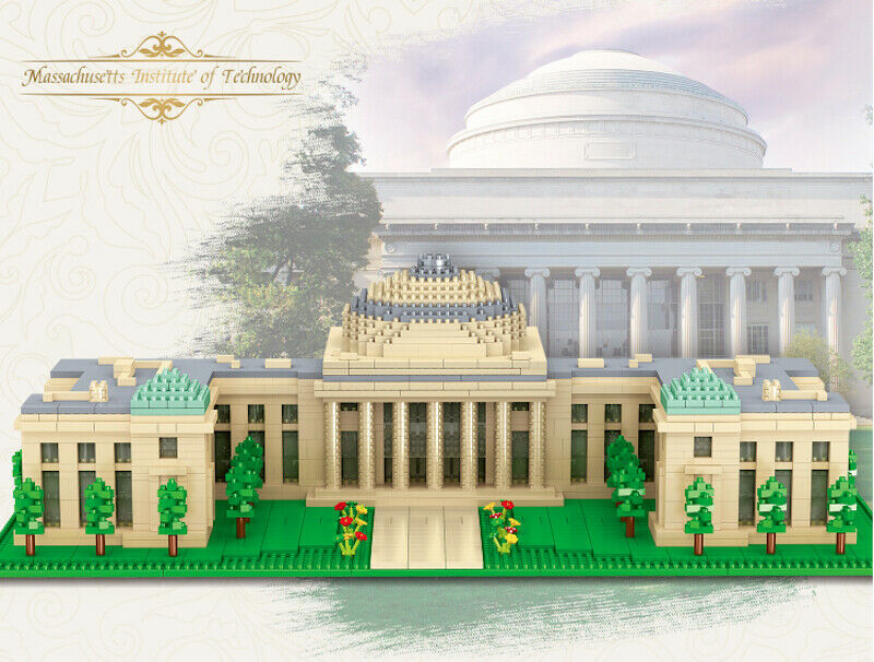 3633PCS Architecture MIT Massachusetts Institute Building Block Model Brick Fully Compatible With Lego