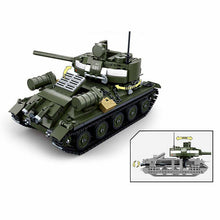 Load image into Gallery viewer, 687PCS T34 85 Medium Tank Building Blocks Bricks Soldier Figures Model Educational Toys Fully Compatible With Lego

