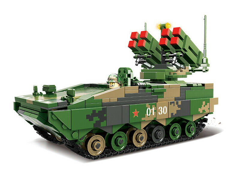 748PCS Military HJ-10 ATGM Anti Tank Missile Building Block Brick Model Figure Fully Compatible With Lego