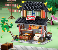 Load image into Gallery viewer, 603PCS MOC Mini Japanese Cuisine Ramen House Building Blocks Educational Toy Model Bricks Fully
