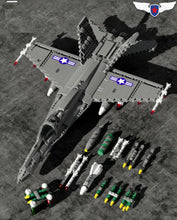 Load image into Gallery viewer, 1576PCS Military F18 Hornet Fighter Building Blocks Bricks Figures Educational Toy Model Fully Compatible With Lego
