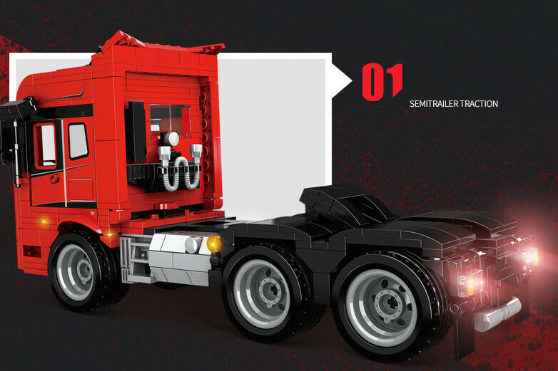 716PCS MOC Semi Container Truck Building Block Brick Mo – mycrazybuy