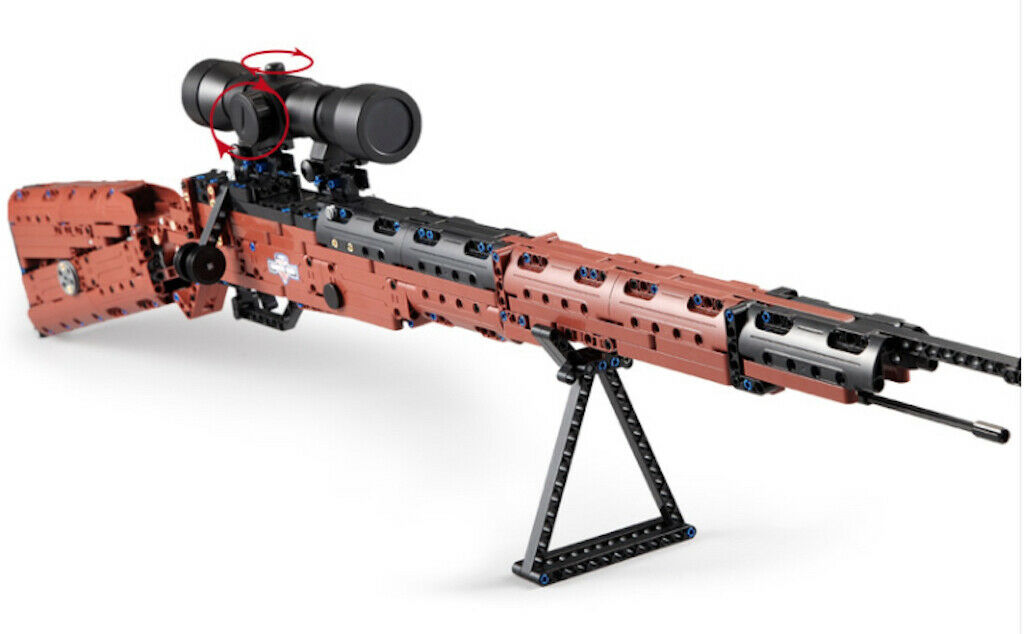 653PCS Military 98K Mauser Rifle Gun Building Blocks Bricks Model Educational Toy Fully Compatible With Lego