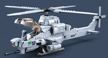 Load image into Gallery viewer, 482PCS Military AH-1Z Viper Armed Helicopter Building Block Brick Figure Model Fully Compatible With Lego
