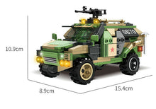 Load image into Gallery viewer, 350PCS Military Warrior Armored Off Road Car Building Block Brick Model Figures Fully
