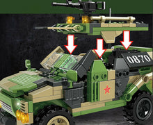 Load image into Gallery viewer, 350PCS Military Warrior Armored Off Road Car Building Block Brick Model Figures Fully

