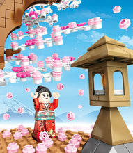 Load image into Gallery viewer, 1167PCS City Street Japan Sakura Cherry Tree Building Blocks Model Educational Toy Figures Fully Compatible With Lego
