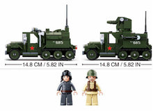 Load image into Gallery viewer, 243PCS Military Half Track Truck Building Block Brick Soldier Figure Model Educational Toys Fully

