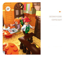 Load image into Gallery viewer, 1295PCS MOC City Coffee Shop Building Blocks Model Bricks Figures Light Educational Toy Fully Compatible With Lego

