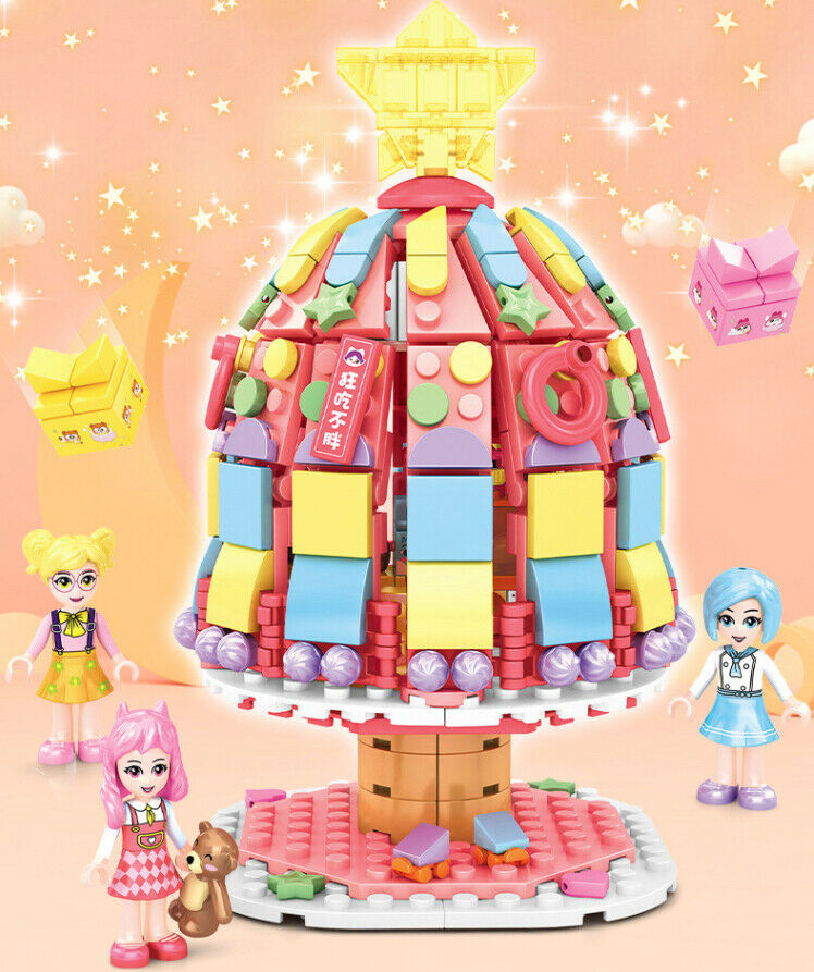 640PCS MOC Cake Tree House Building Blocks Bricks Figures Educational Toy Model Adorable Fully Compatible With Lego