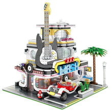 Load image into Gallery viewer, 2168PCS City Street Guitar Shop Building Blocks Bricks Educational Toy Model Set Light Fully Compatible With Lego
