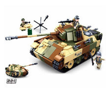 Load image into Gallery viewer, 725PCS Military Panther G Medium Tank Building Block Brick Figures Model Educational Toy Fully Compatible With Lego
