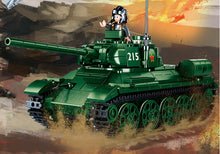 Load image into Gallery viewer, 497PCS Military T34 85 215 Tank Building Block Brick Figures Model Educational Toy Fully
