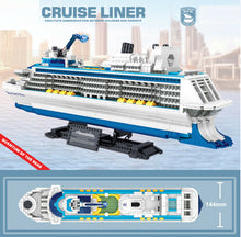 Load image into Gallery viewer, 2428PCS Large Cruise Ship Boat Building Blocks Educational Toy Model Bricks Display Fully
