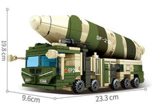 Load image into Gallery viewer, 389PCS Military DF21D Ballistic Missile Truck Building Blocks Bricks Model Educational Toy Fully
