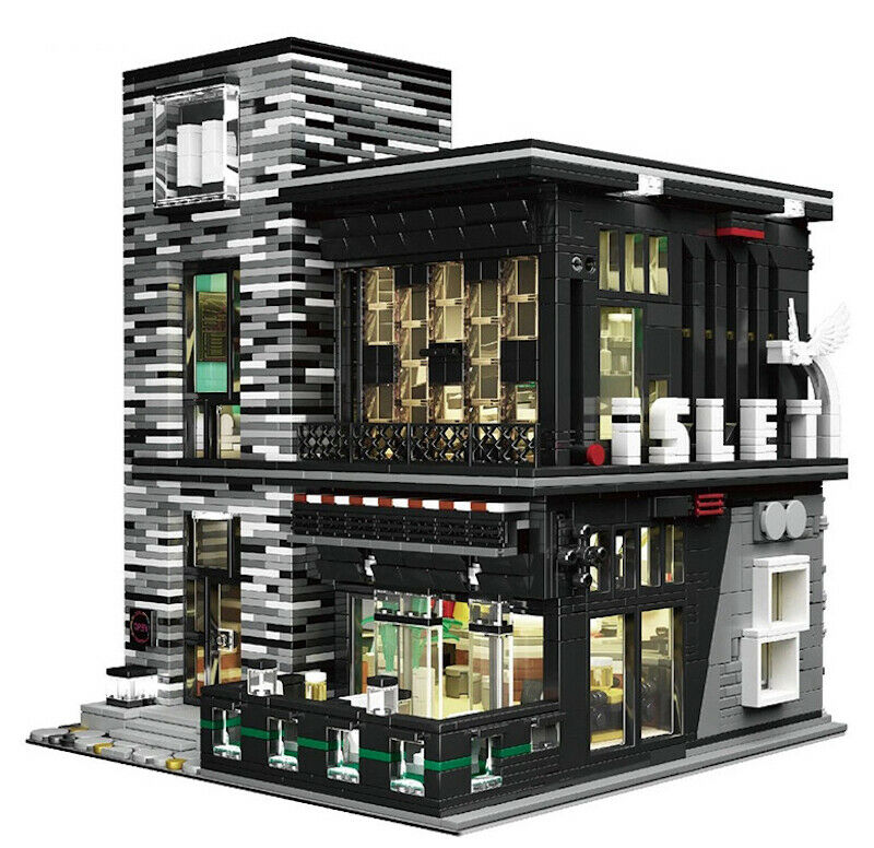 3992PCS MOC City Street Town Pub Bar Building Blocks Bricks Educational Toy Model Fully Compatible With Lego