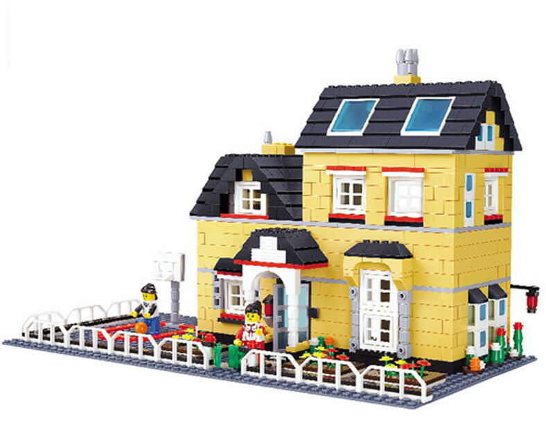 755PCS City Street Villa House Building Blocks Bricks Model Figure Educational Toy Fully Compatible With Lego