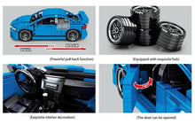 Load image into Gallery viewer, 812PCS MOC JDM WRX STI Racing Super Car Building Blocks Bricks Educational Toy Model Fully Compatible With Lego
