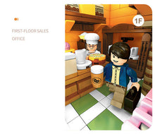 Load image into Gallery viewer, 1295PCS MOC City Coffee Shop Building Blocks Model Bricks Figures Light Educational Toy Fully Compatible With Lego
