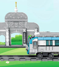 Load image into Gallery viewer, 907PCS MOC City Beijing Train MTR Station Building Blocks Brick Educational Toy Model Figure Fully
