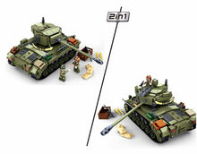 Load image into Gallery viewer, 742PCS Military Pershing M26 E1 Main Tank Building Block Brick Figures Model Educational Toy Fully Compatible With Lego
