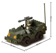 Load image into Gallery viewer, 602PCS Army Marines Armored Car Tank Building Blocks Bricks Model Solider Figure Fully
