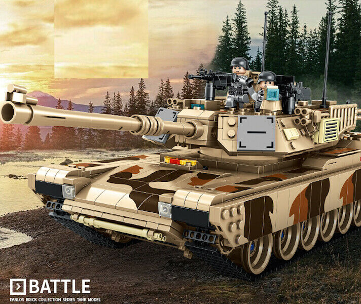 1630PCS Military M1A2 Main Battle Tank Building Blocks Bricks Figure Educational Toy Model Fully Compatible With Lego