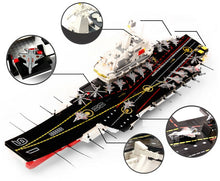 Load image into Gallery viewer, 1904PCS Military Liaoning Aircraft Carrier Building Block Brick Figure Educational Toy Model Fully Compatible With Lego
