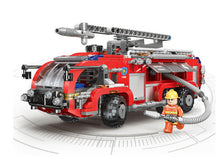 Load image into Gallery viewer, 767PCS MOC Airport Fire Truck Engine Building Blocks Bricks Model Figure Educational Toy Fully
