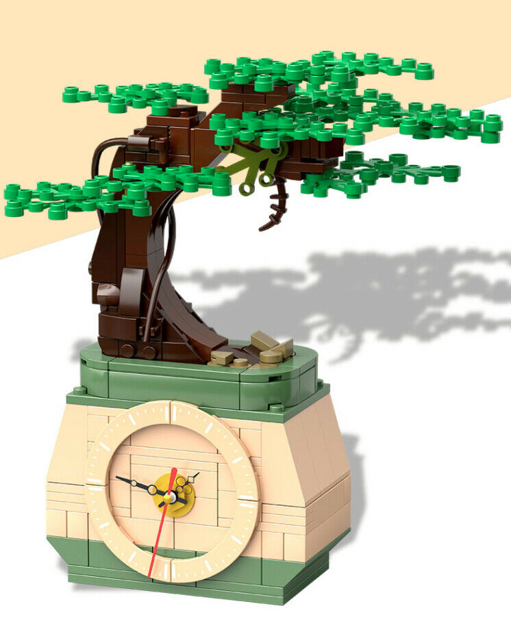 217PCS MOC Time Sprite Potted Clock Building Blocks Educational Toy Model Bricks Fully Compatible With Lego