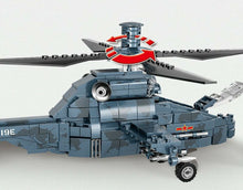 Load image into Gallery viewer, 438PCS Military Black Hurricane Z19 Attack Helicopter Building Block Brick Model Fully
