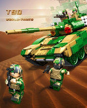 Load image into Gallery viewer, 1291PCS Military T90 Main Battle Tank Building Block Brick Figures Model Educational Toy Fully Compatible With Lego
