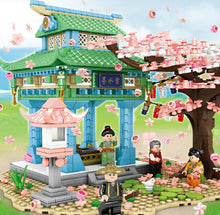 Load image into Gallery viewer, 1106PCS MOC Japan Sakura Pavilion Park Building Blocks Bricks Figures Educational Toy Model Fully Compatible With Lego

