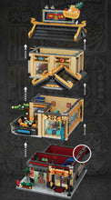 Load image into Gallery viewer, 1850PCS MOC Chinese Restaurant Hotpot Building Blocks Bricks Figures Model Educational Toy Fully Compatible With Lego
