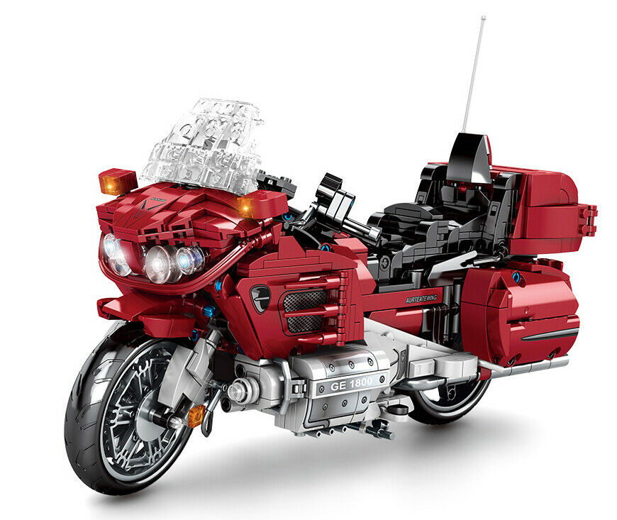 1205PCS Motorcycle Bike Gold Wing Technic MOC Building Blocks Bricks Model Fully Compatible With Lego