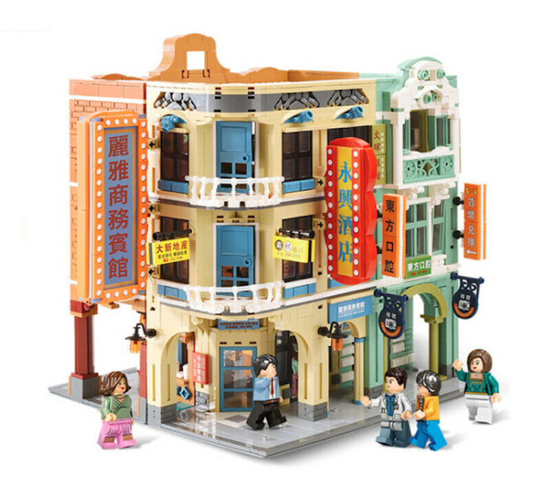 4039PCS City MOC Hong kong Arcade House Building Blocks Educational Toy Model Bricks Figure Fully Compatible With Lego